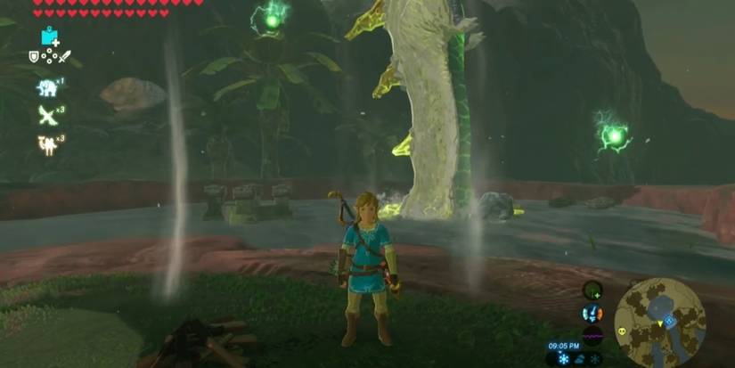 Farosh spawning at Riola Spring in Legend of Zelda Breath of the Wild