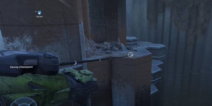 Fog Skull Location in Halo Infinite using Grappleshot on Cliffs