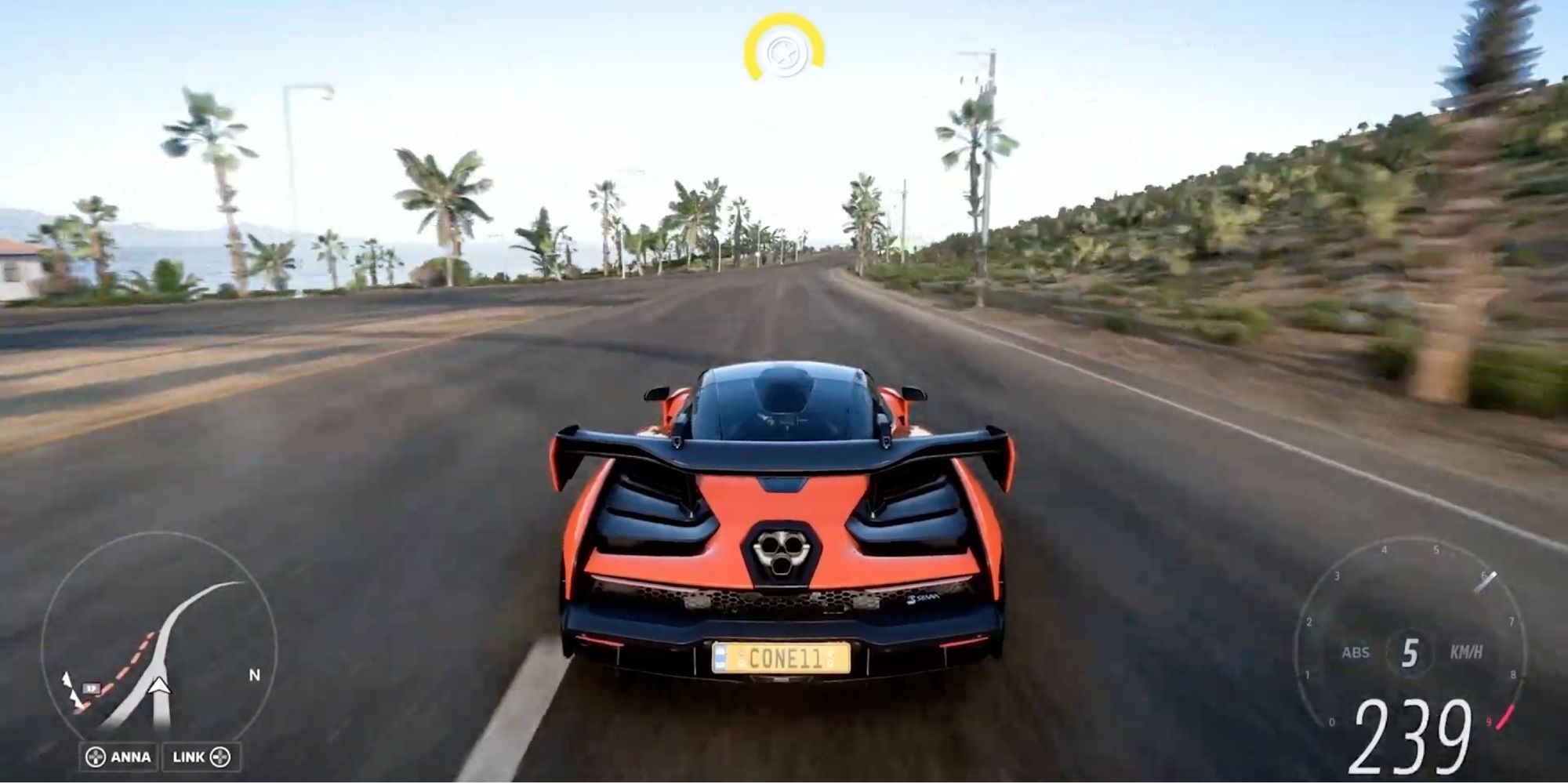 Forza Horizon 5 - McLaren Senna - Player driving at high speeds 