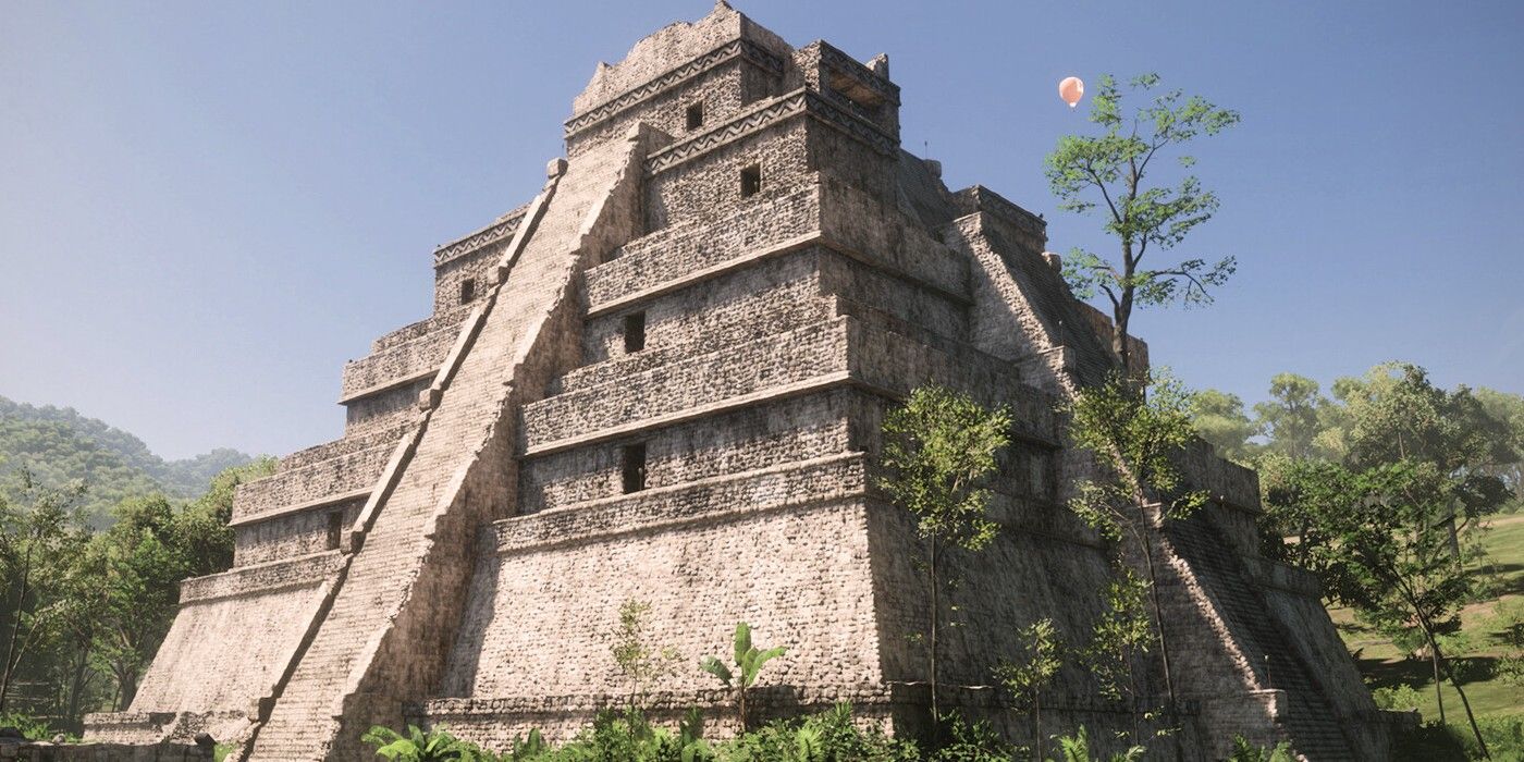 Forza horizon 5 Mayan temple Ek Balam in the rainforest