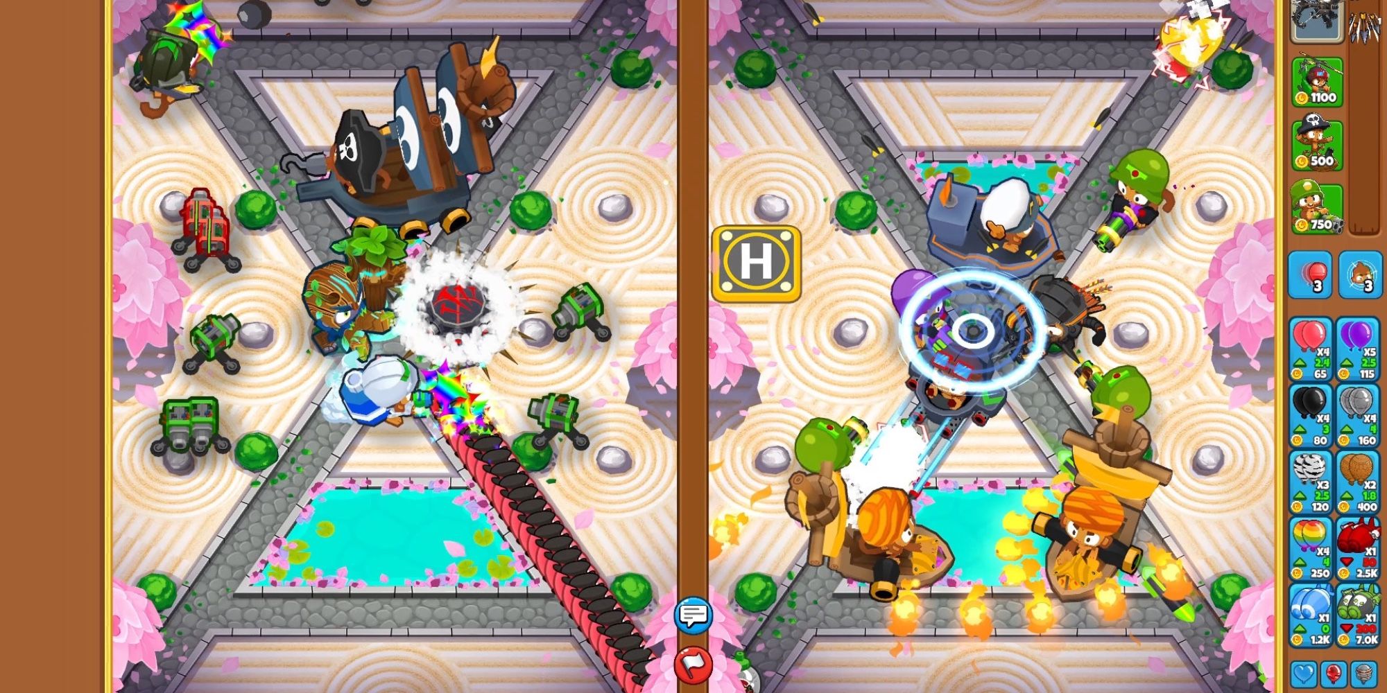 Free-to-play Games - Bloons TD Battles 2 - Player bursts balloons in PvP mode