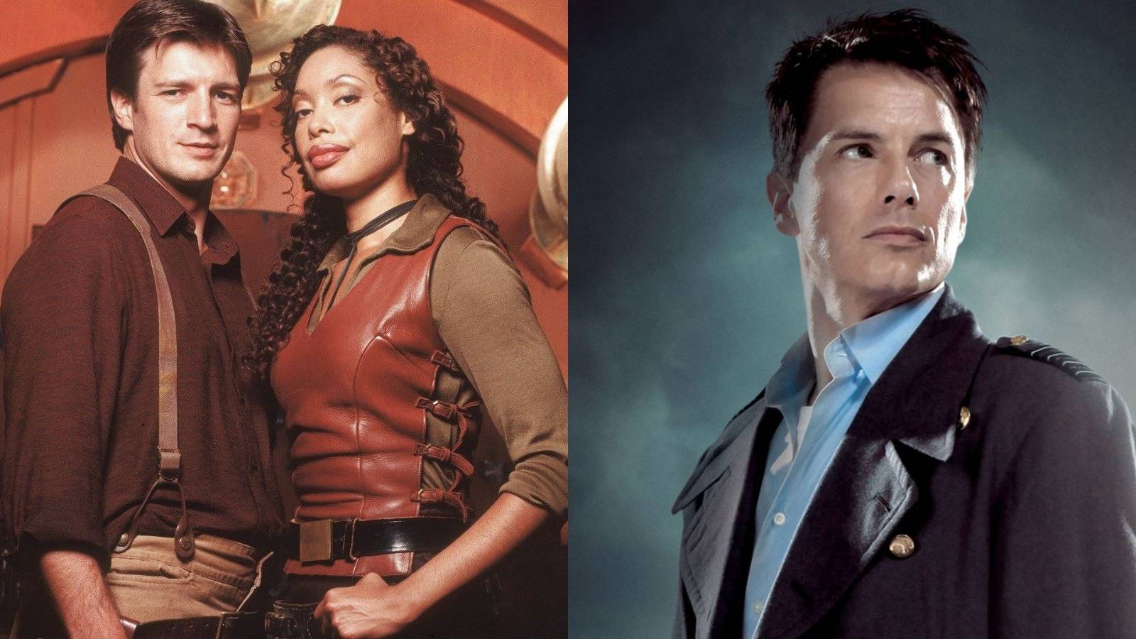 Nathan Fillion in Joss Whedon's Firefly and John Barrowman in Torchwood