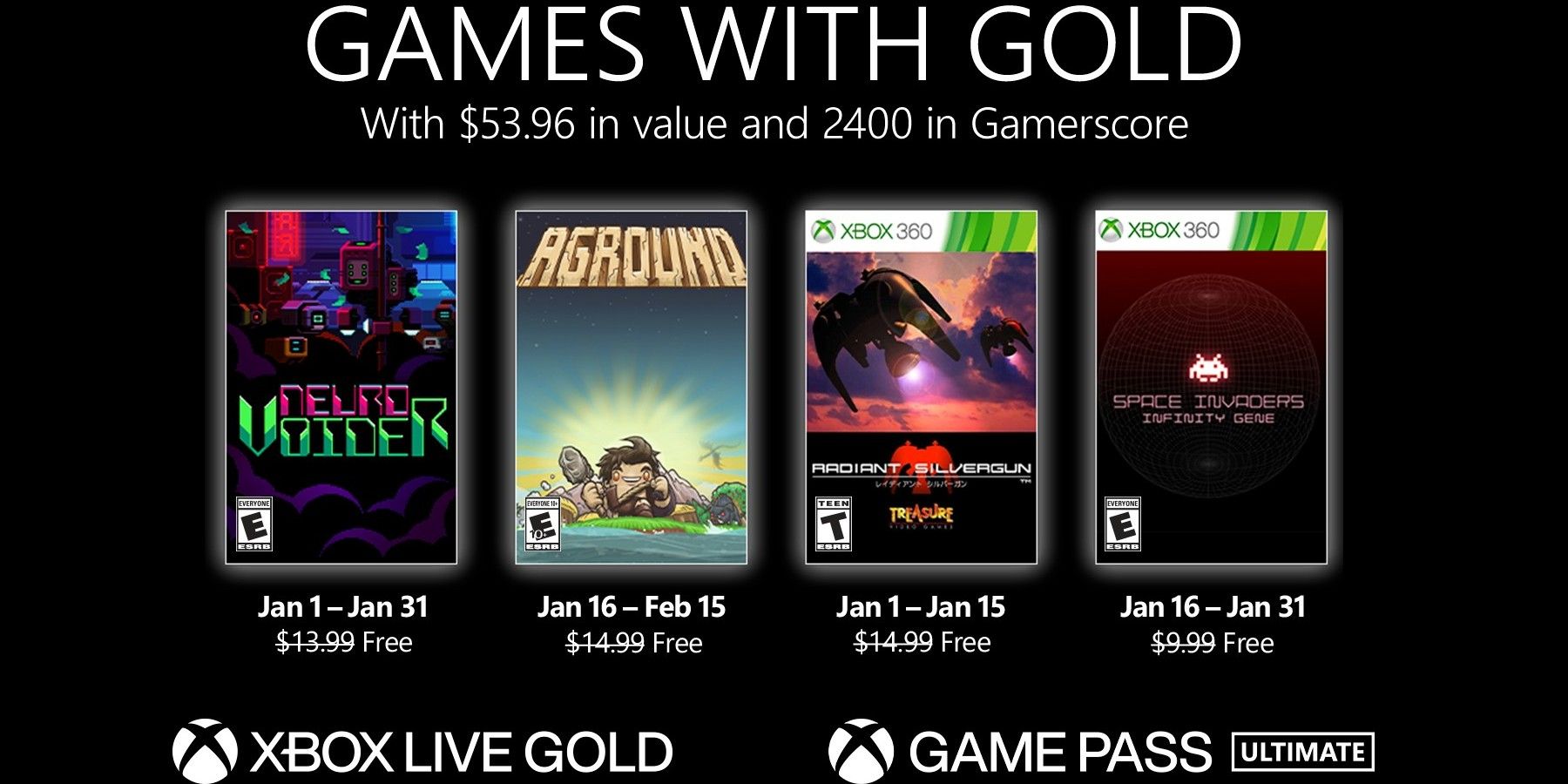 Games with Gold January