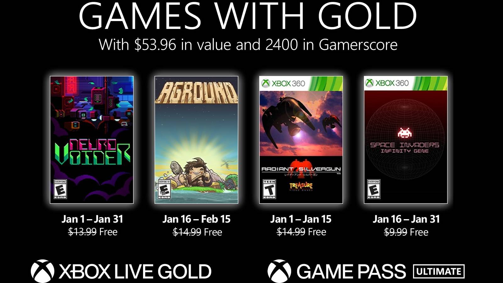 Games with Gold January