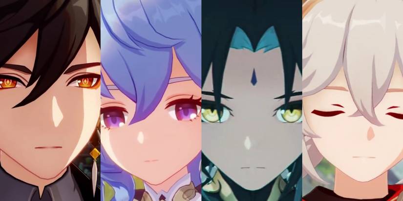 Ganyu Xiao Zhongli and Kazuha from Genshin Impact