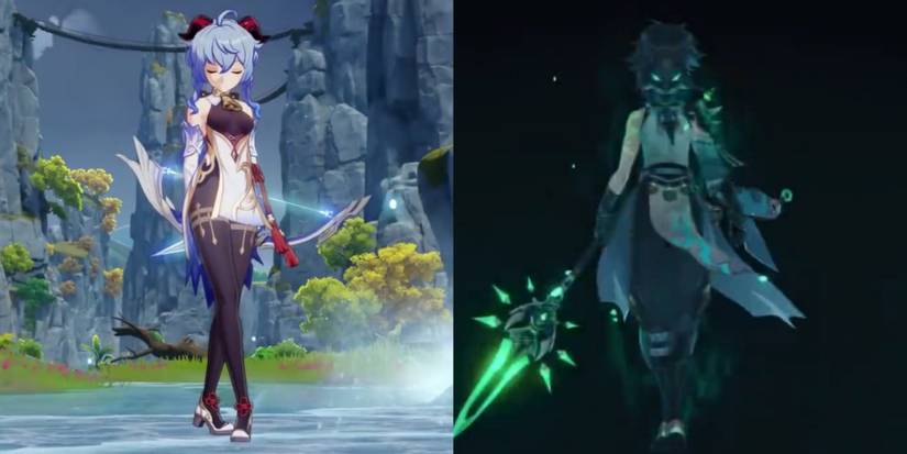 Ganyu and Xiao character role in Genshin Impact