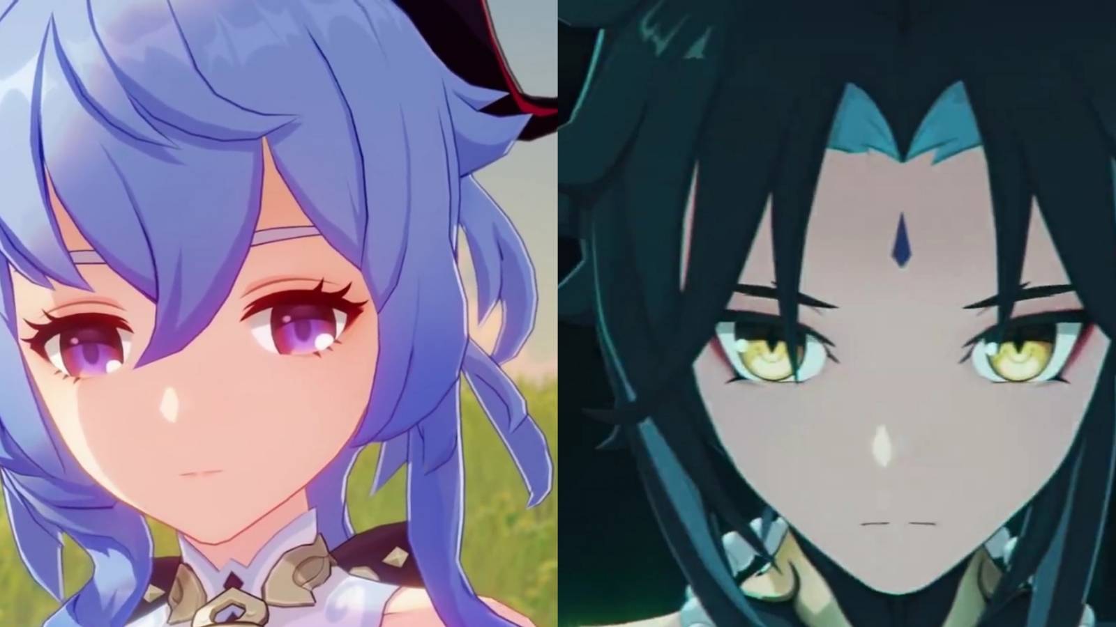 Ganyu and Xiao from Genshin Impact