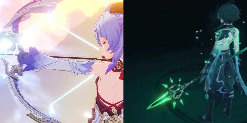 Ganyu and Xiao weapon in Genshin Impact