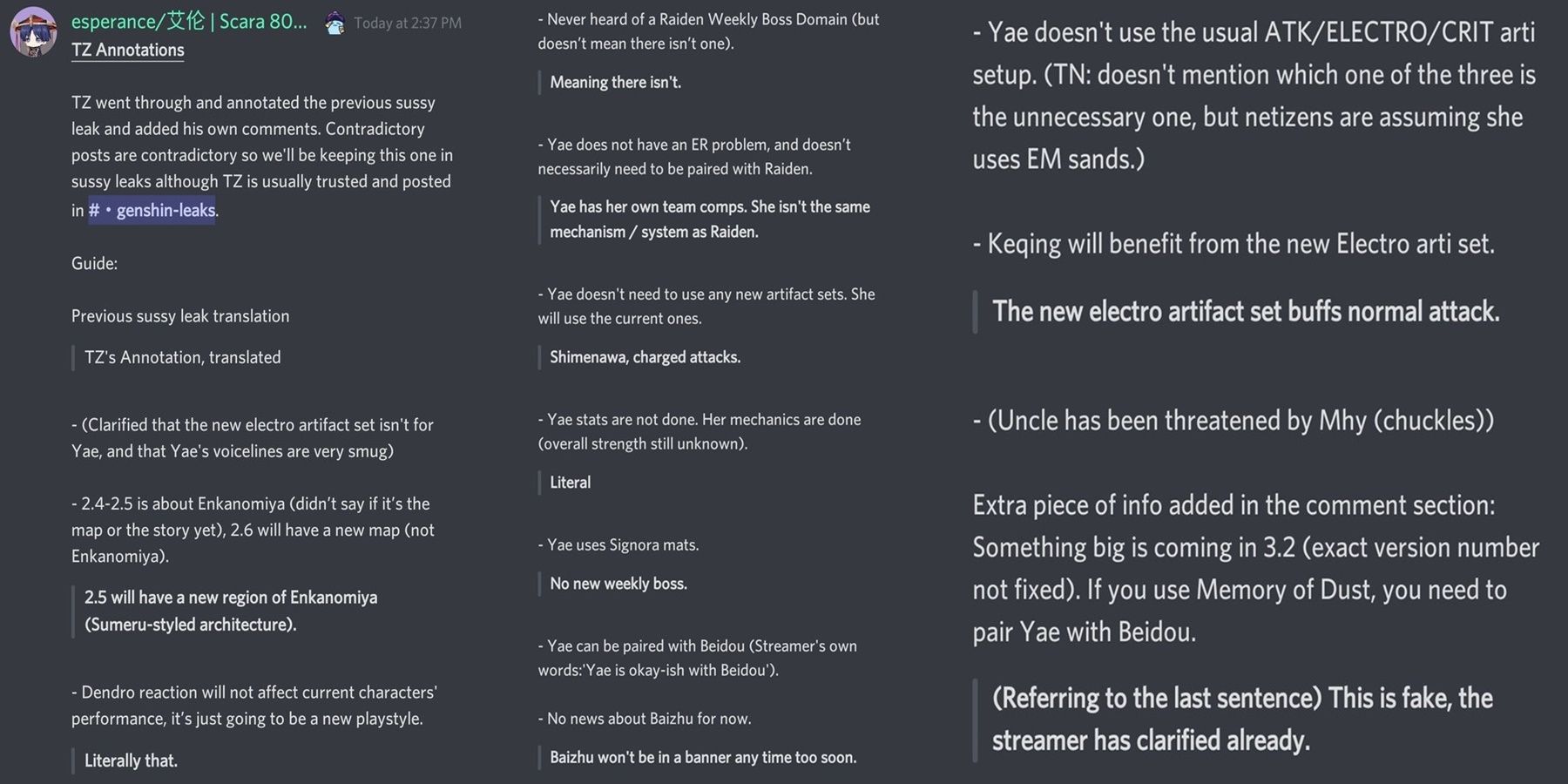 Genshin Impact Leak May Reveal Yae Miko Playstyle, Materials and Artifacts