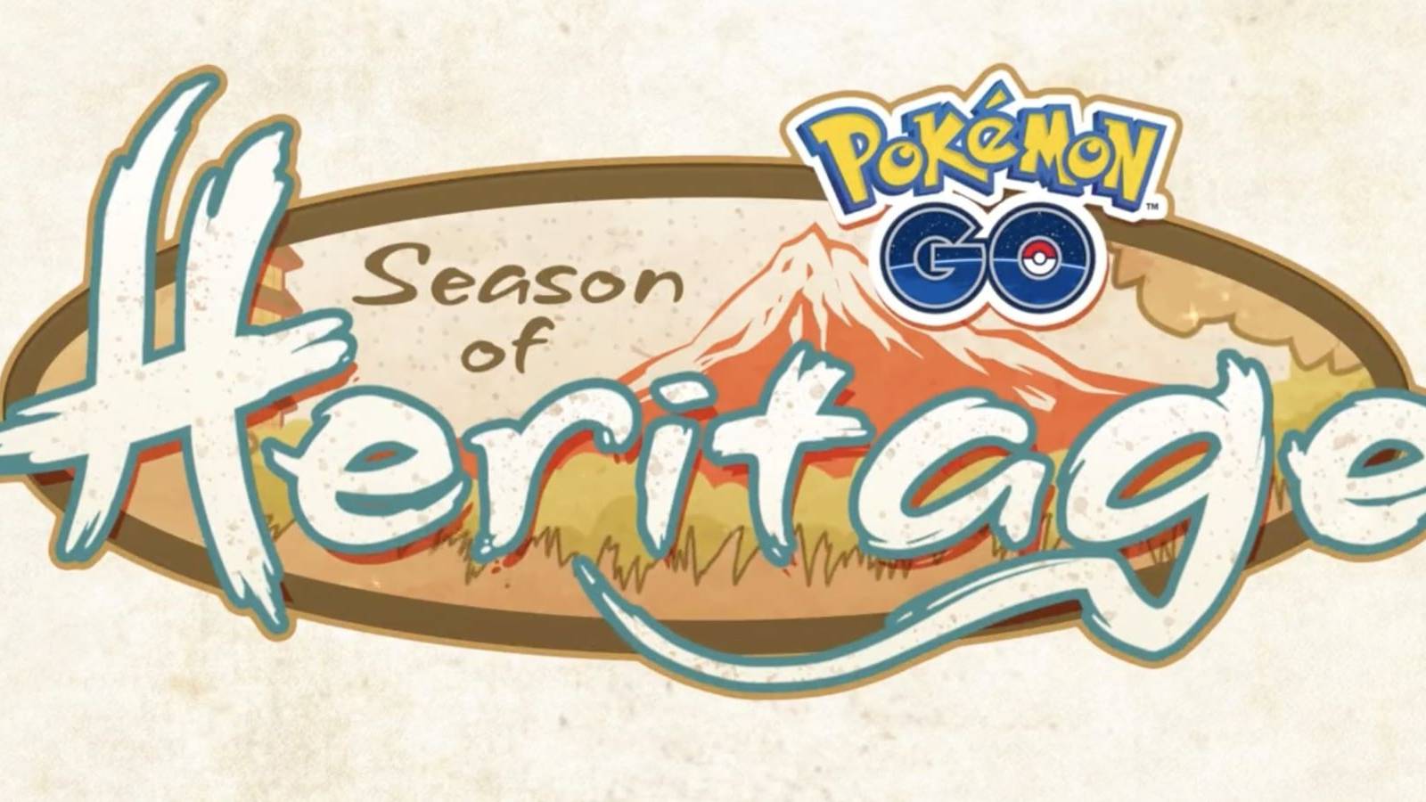 Detail of the logo for Pokemon GO's Season of Heritage