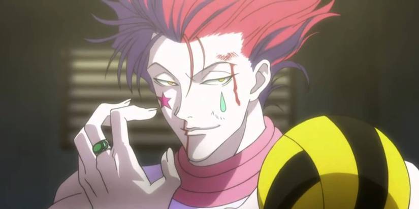 Hisoka catches Razor's throw