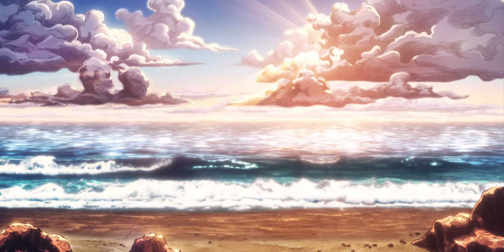 Jojo's Bizarre Adventure - Still Frame From Part 6 Stone Ocean ED Of The Crashing Waves Of The Ocean