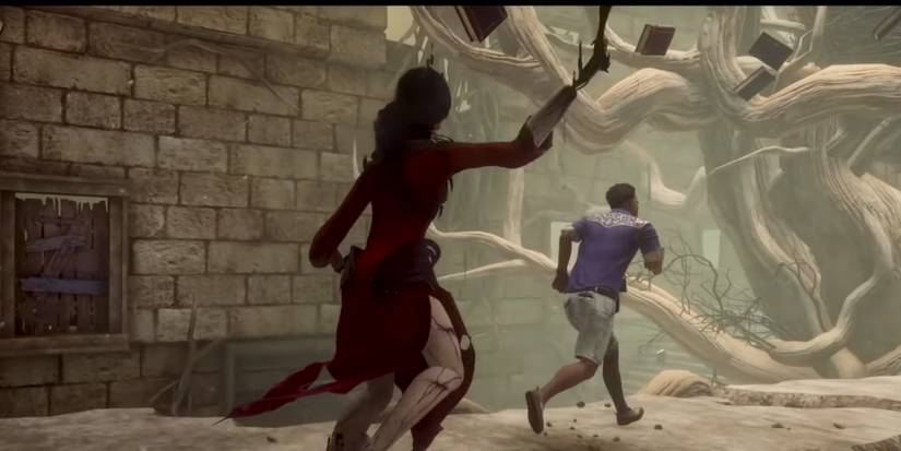 Jonah running away from the Killer