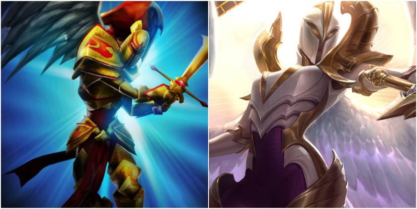 Kayle's Original & Current League of Legends splash art