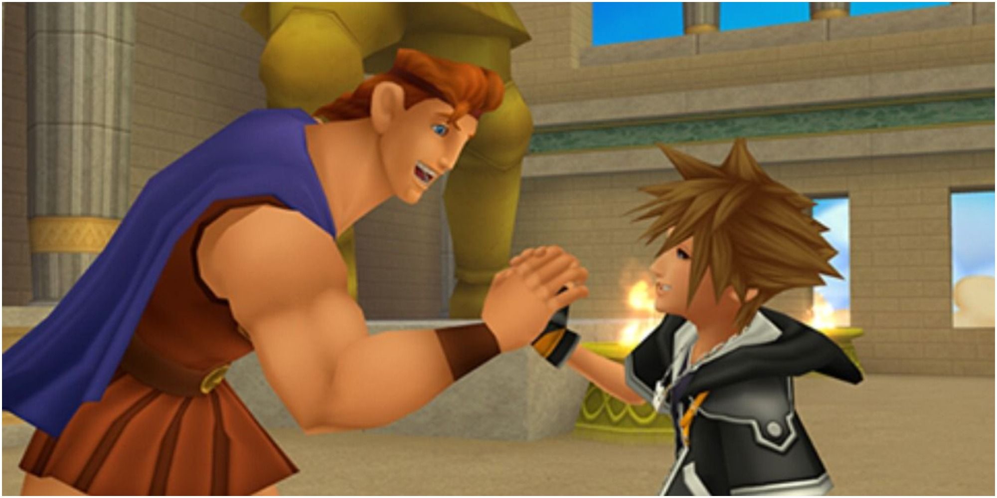 Kingdom Hearts Sora and Hercules