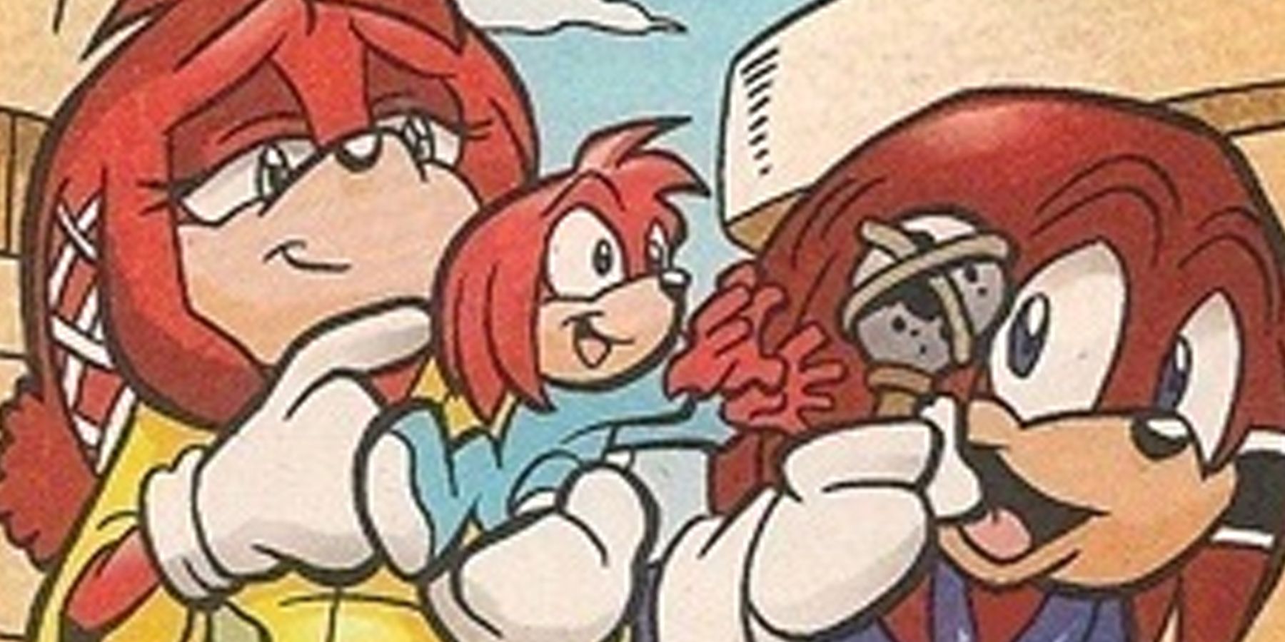 Knuckles and his parents