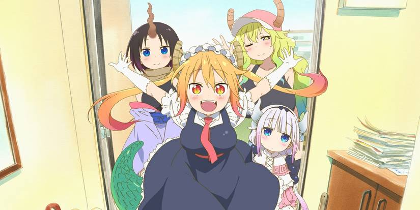 The lead characters from Miss Kobayashi's Dragon Maid