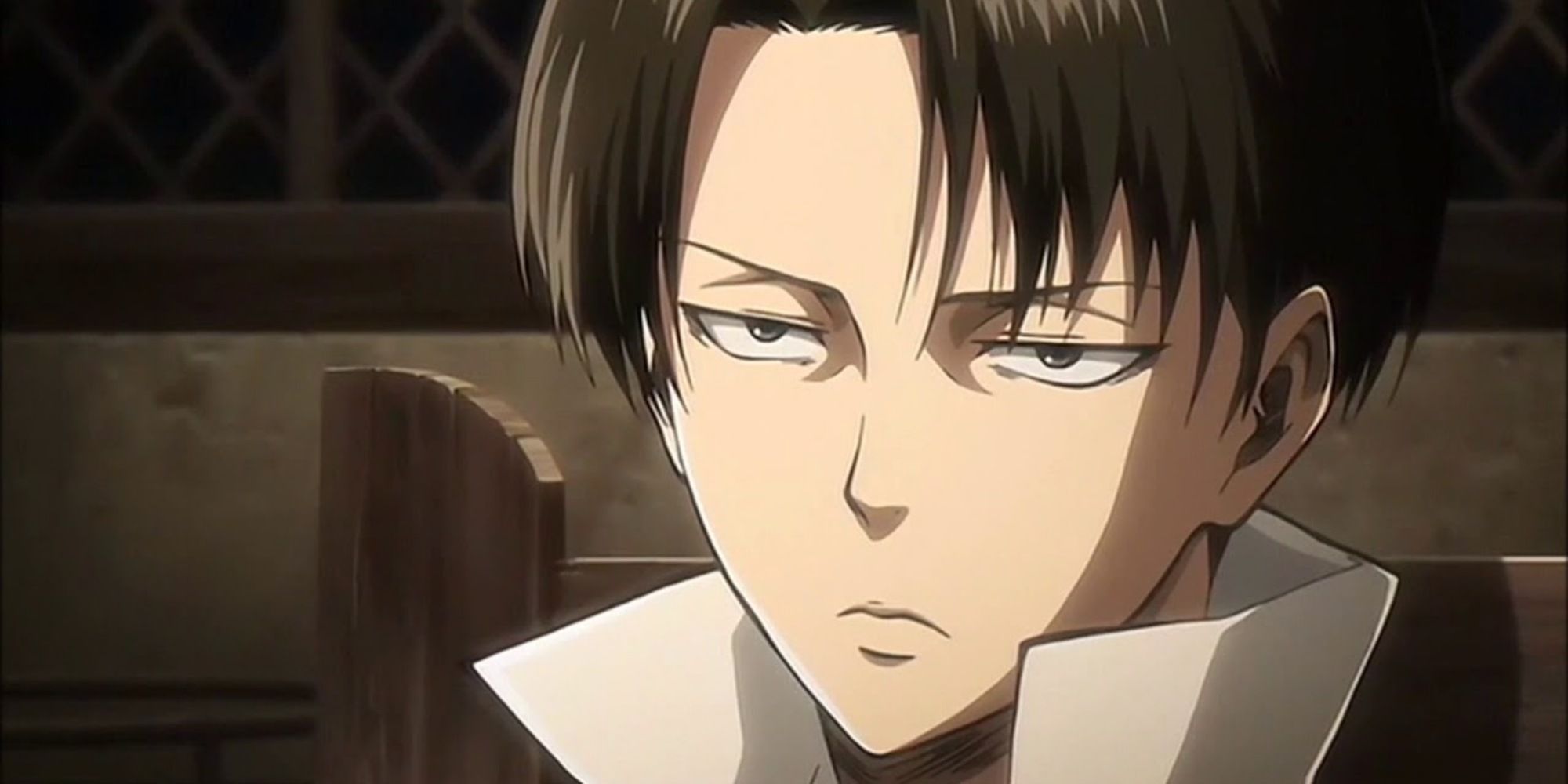 Levi Ackerman looking bored in attack on Titan