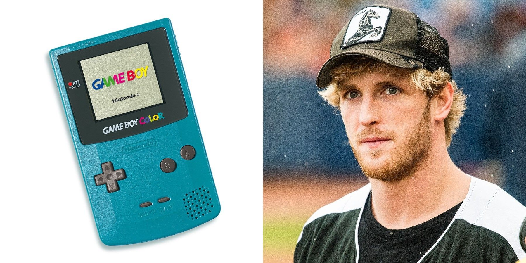 Logan Paul Makes Game Boy Color Tabletop With Epoxy Resin and Metal Pokemon Frame