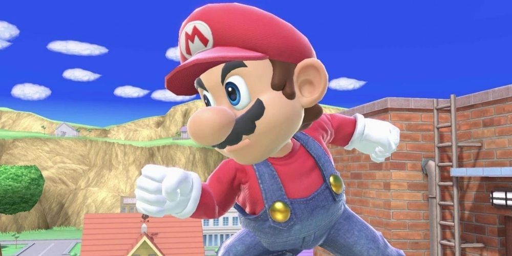 Mario trên Onett trong Super Smash Bros. Ultimate