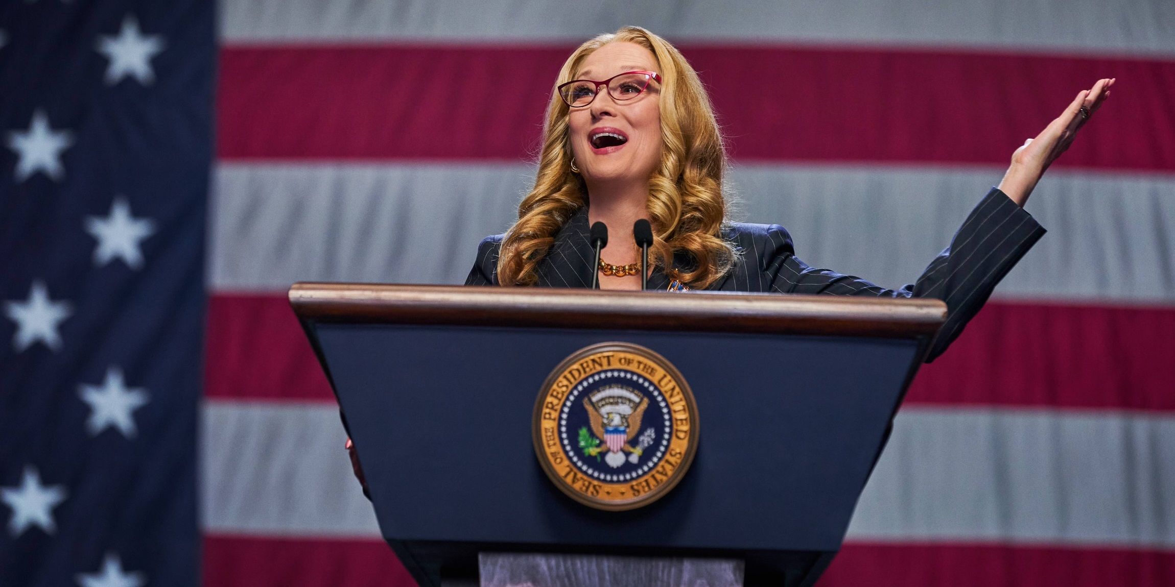 Meryl Streep as the President in Don't Look Up