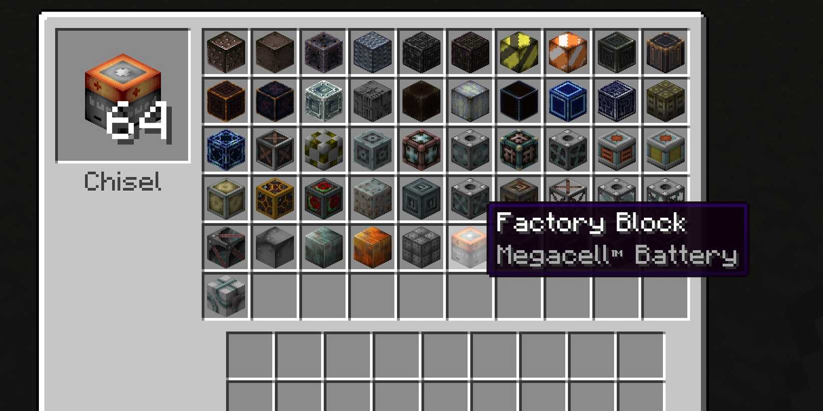 Minecraft Chisel Mod