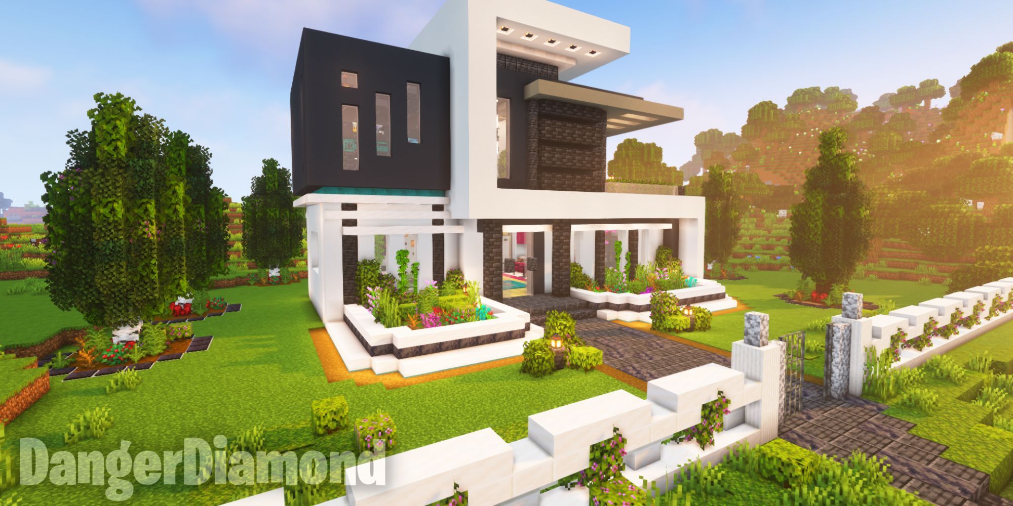 Minecraft Modern House By DangerDiamond