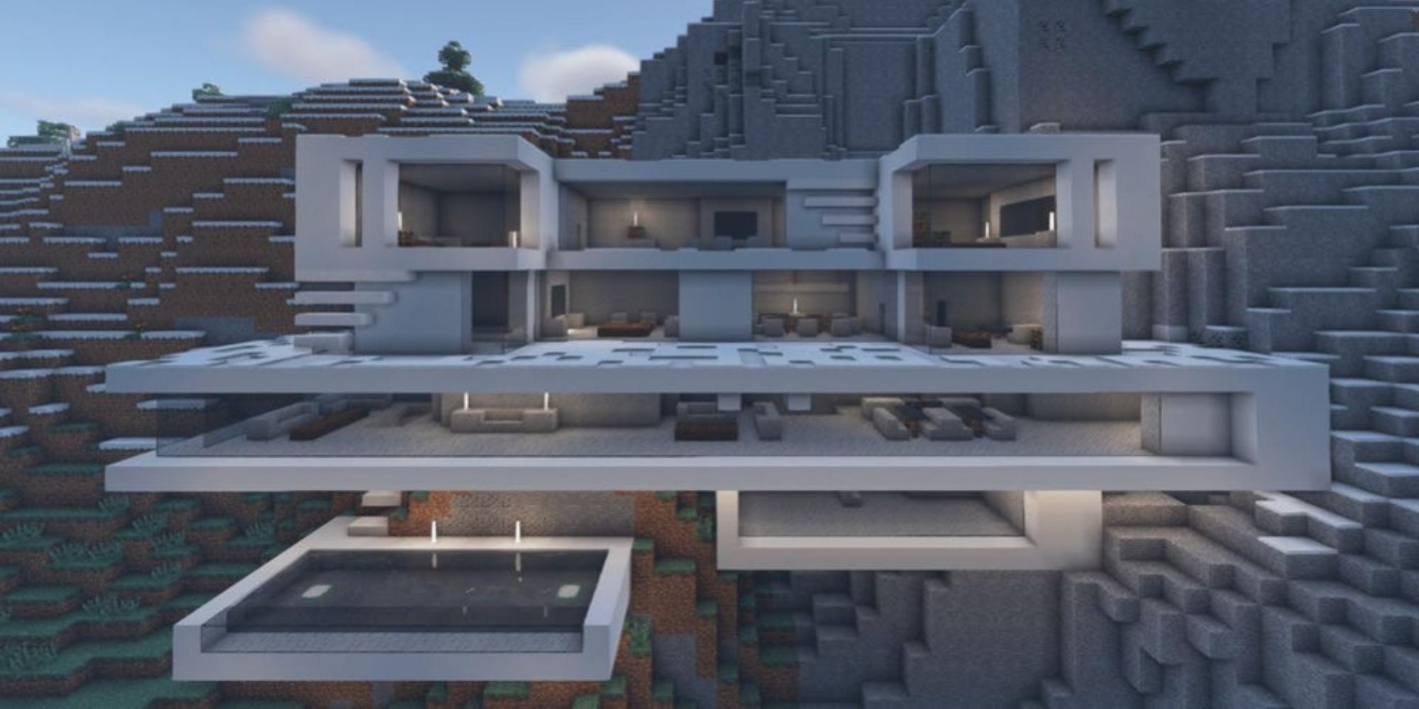 Minecraft Modern Mansion By Cubeflash