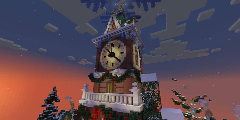 Mineplex clock tower in Minecraft