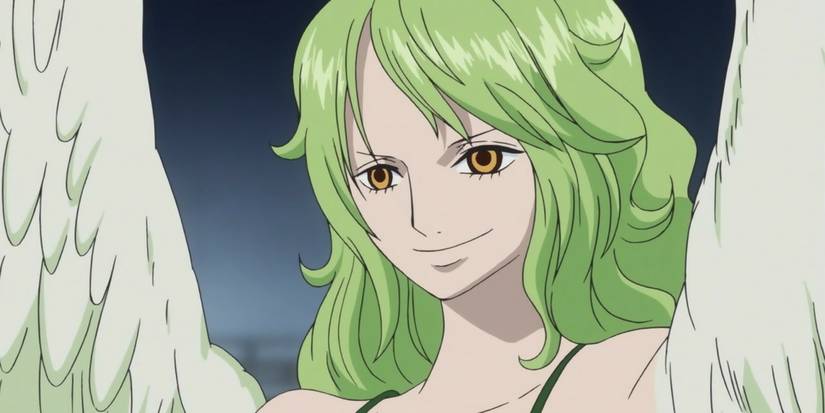 Monet, an officer of the Donquixote Pirates