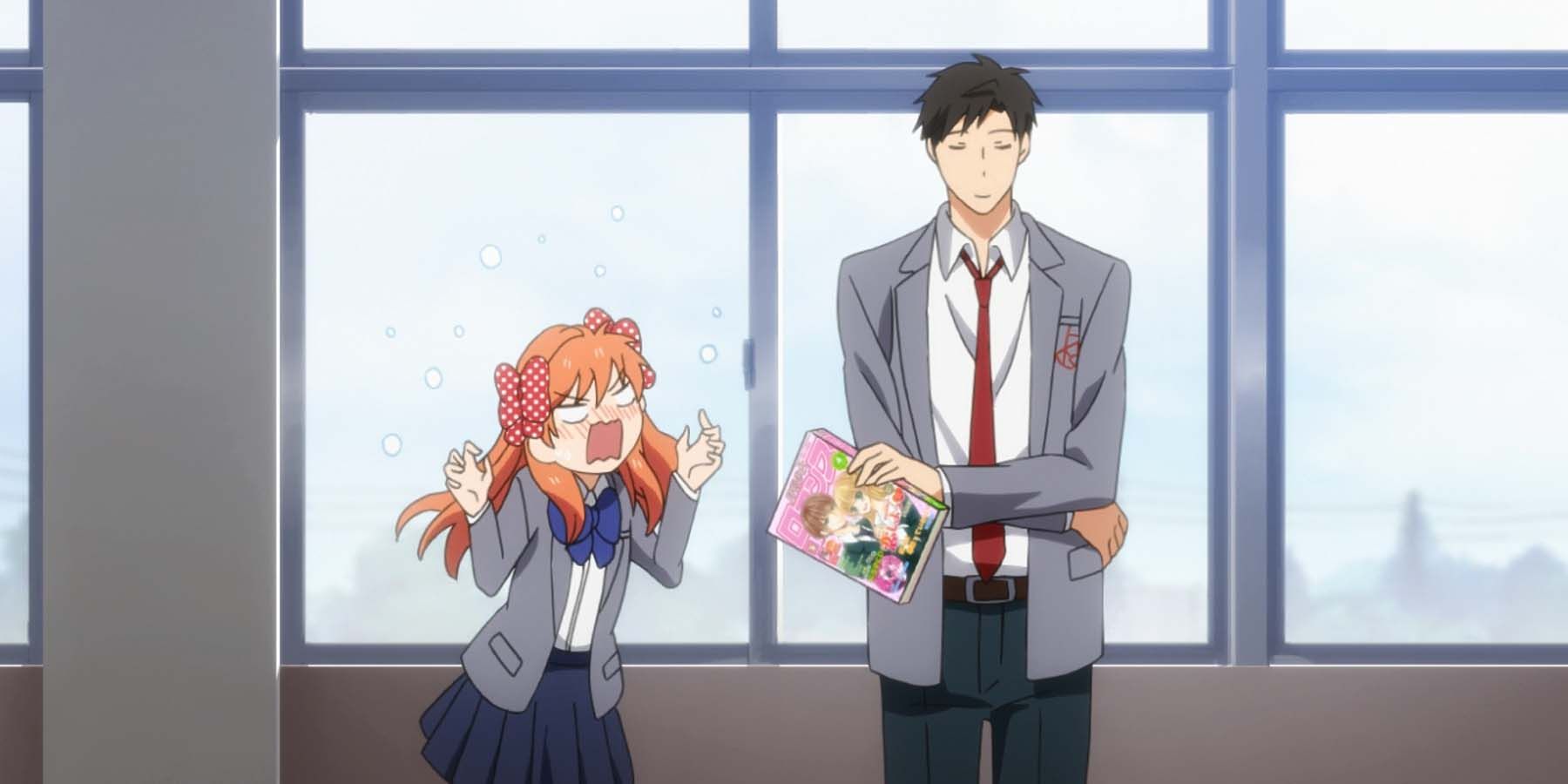 Чиё из <b>аниме</b> <b>Nozaki</b>-Kun из Monthly Girls злится на Нодзаки.