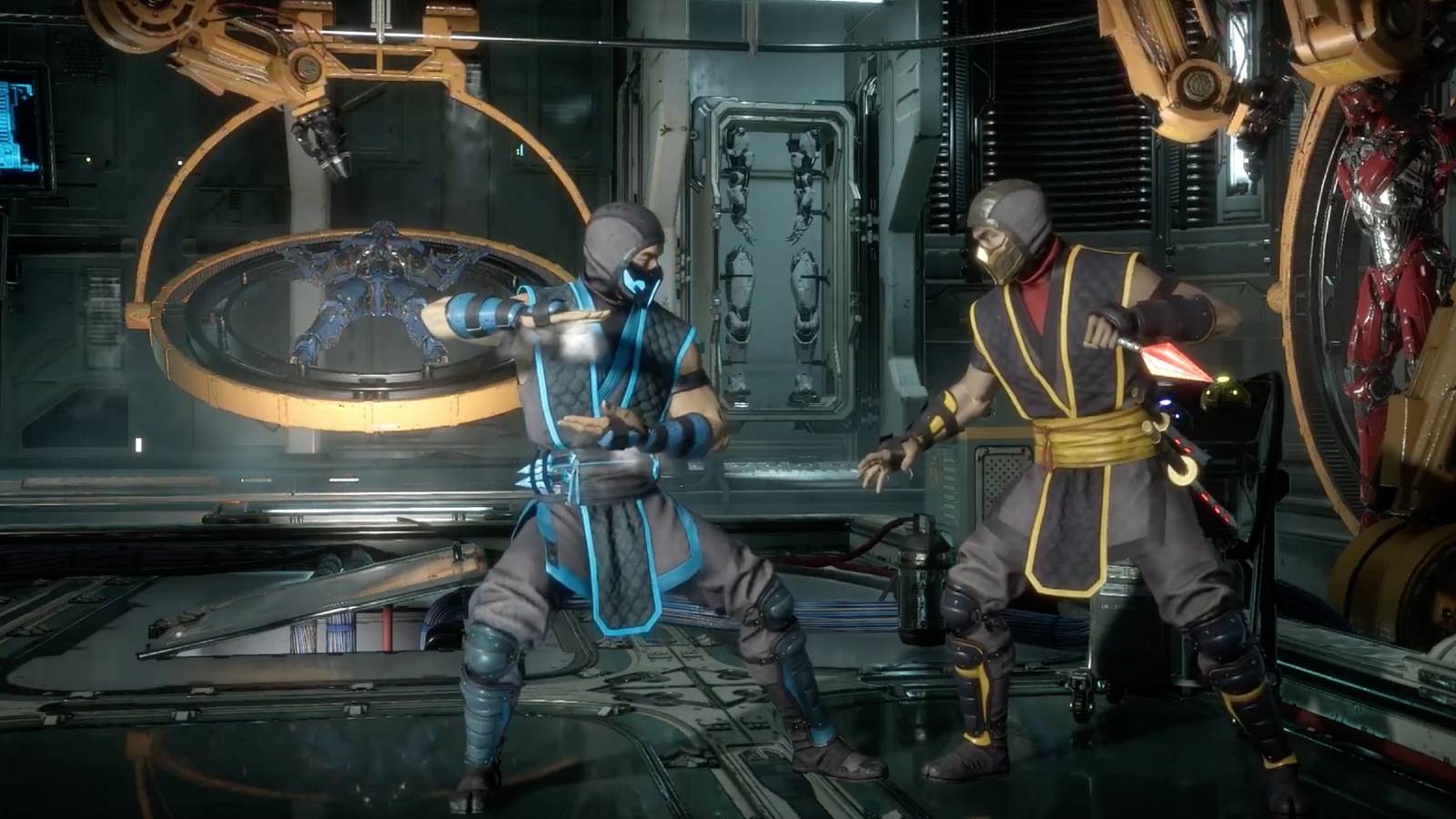 Mortal Kombat 11 - Feature - Sub-Zero fights Scorpion