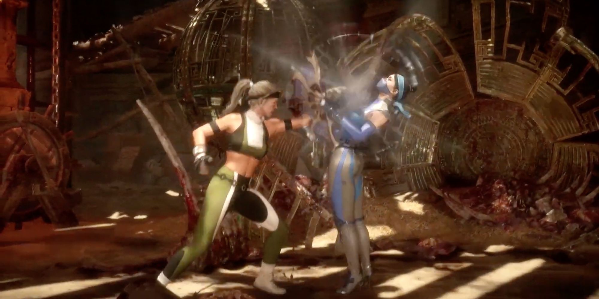 Mortal Kombat 11 - Sonya - Player punches opponent 