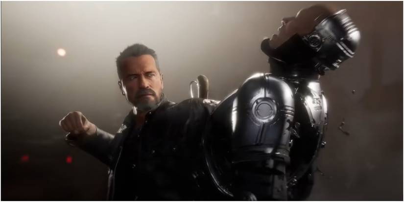 Mortal Kombat 11 The Terminator Punching RoboCop
