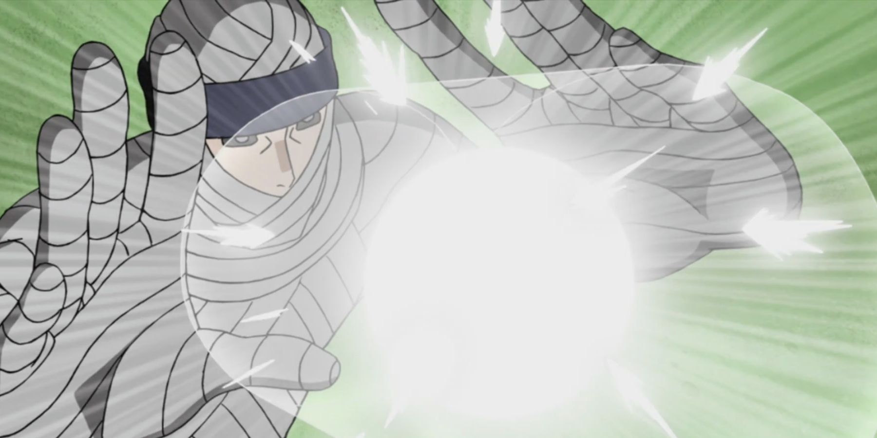Mu from Naruto using Dust Release