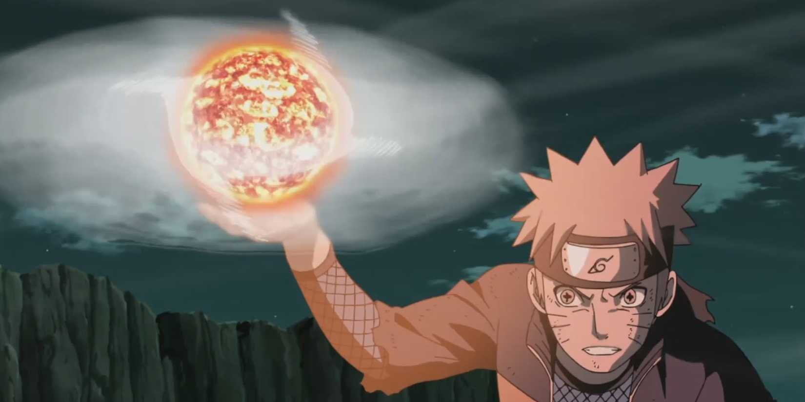 Naruto using Lava Rasenshuriken