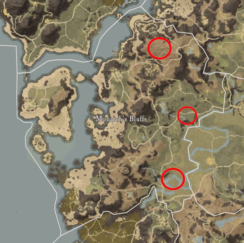 New World Monarch's Bluff Turkulon Locations