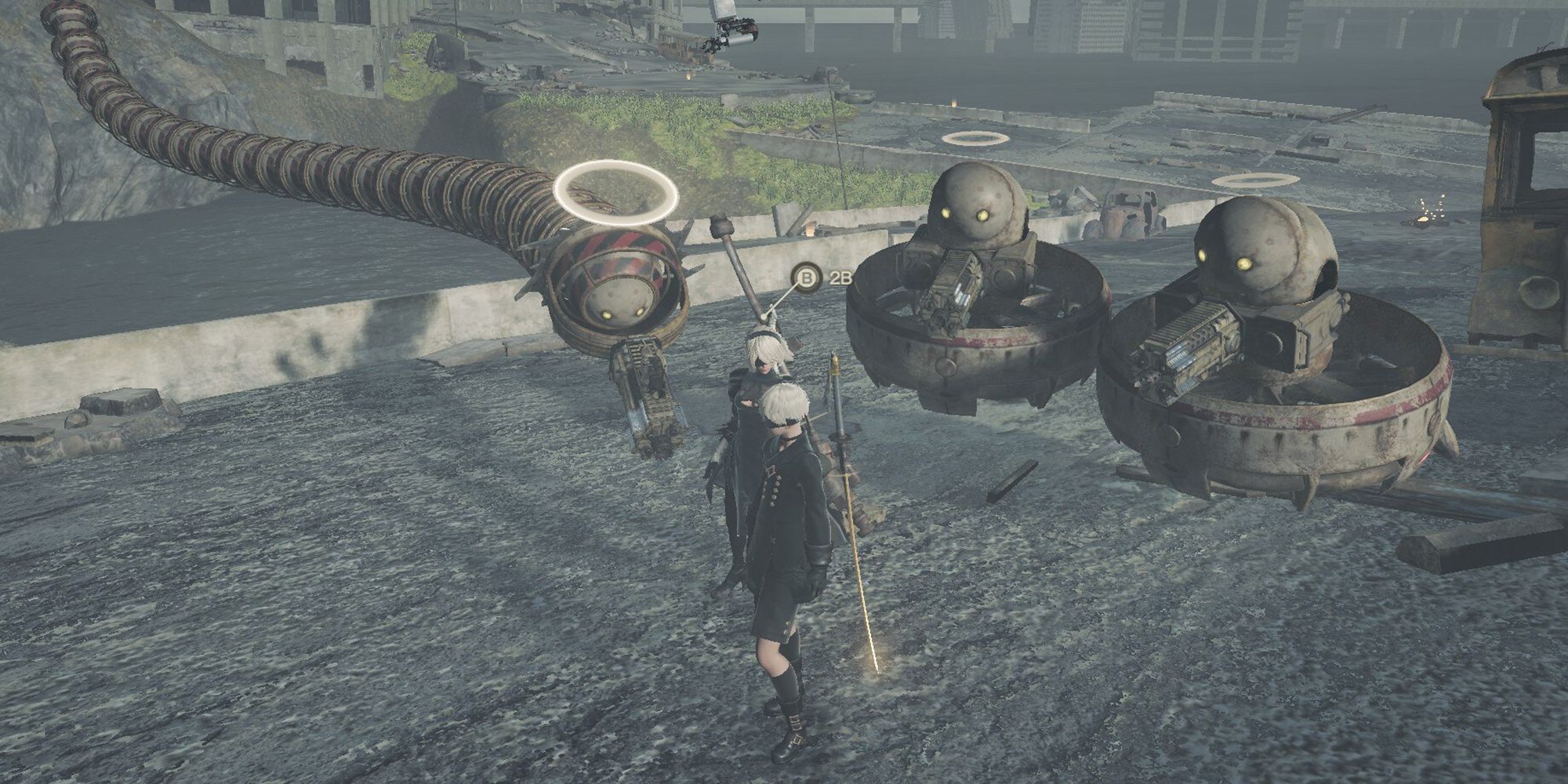 Nier Automata - An Example Of Some Of The Many Amazing Robot Designs