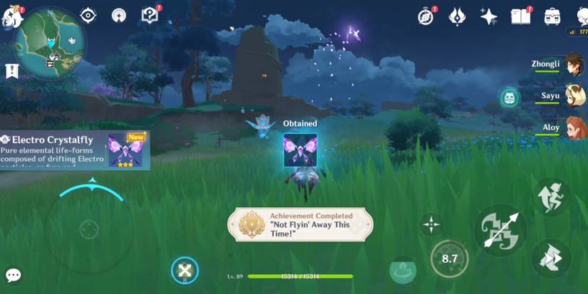 Not Flying Away This Time Achievement Genshin Impact