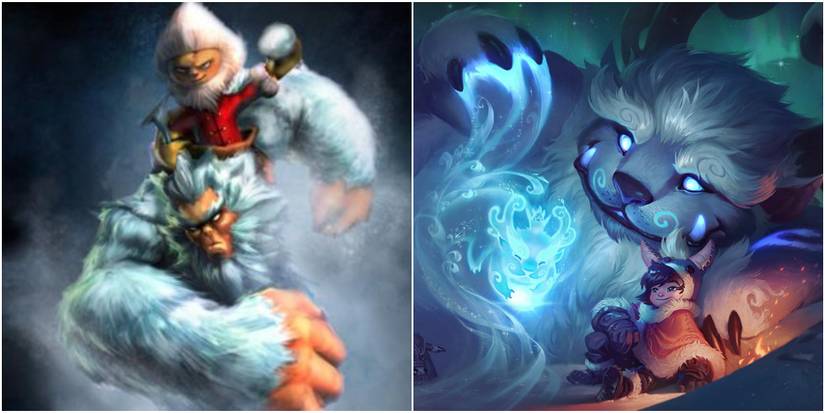 Nunu's Original & Current League of Legends splash art