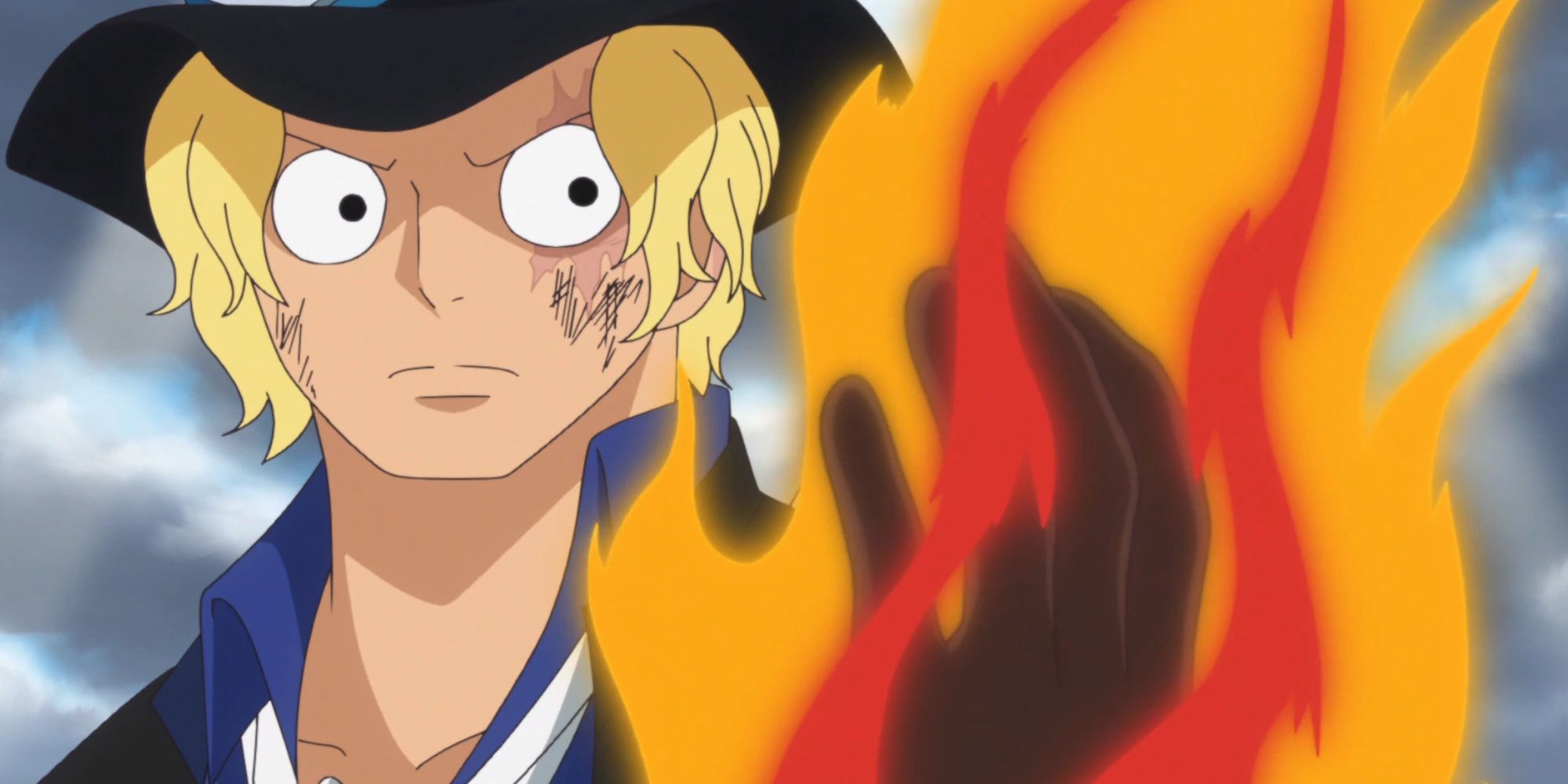 One Piece - Sabo Post-Timeskip Looking At His New Mera Mera Abilities
