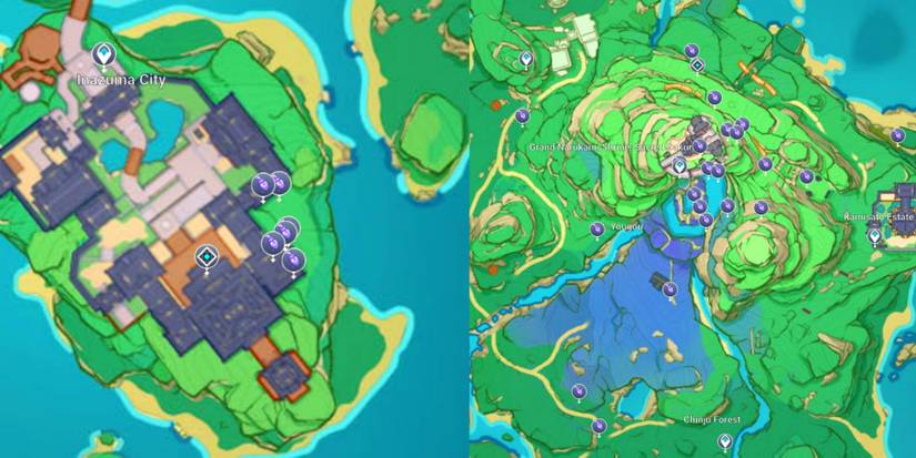 Onikabuto Locations in Narukami Island