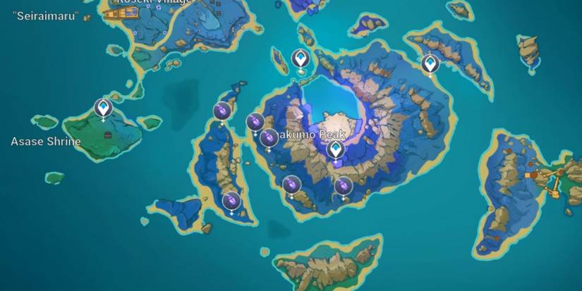 Onikabuto Locations in Seirai Island