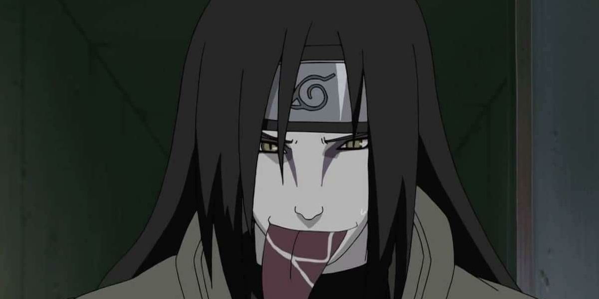 Naruto Orochimaru when he still served the Hidden Leaf 