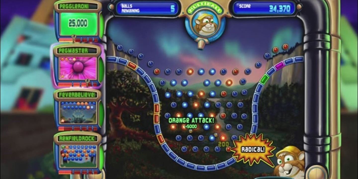 A level in Peggle
