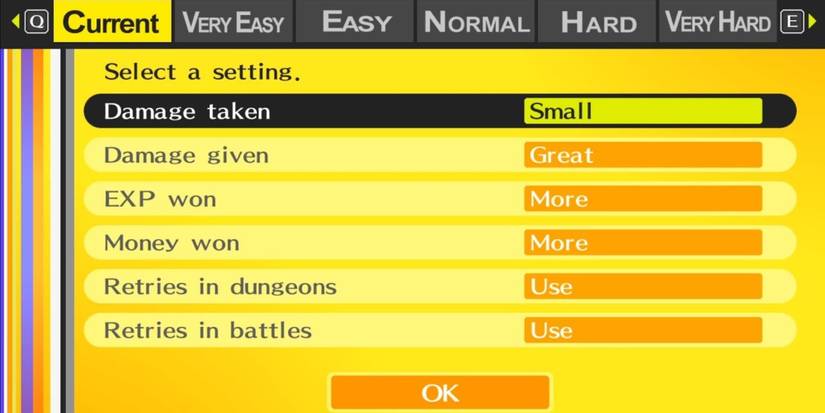 Persona 4 difficulty settings
