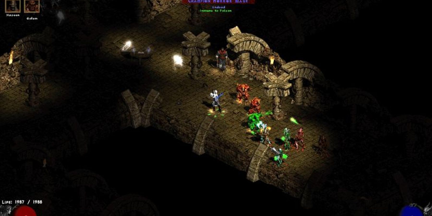 Players fighting an Elite Mob