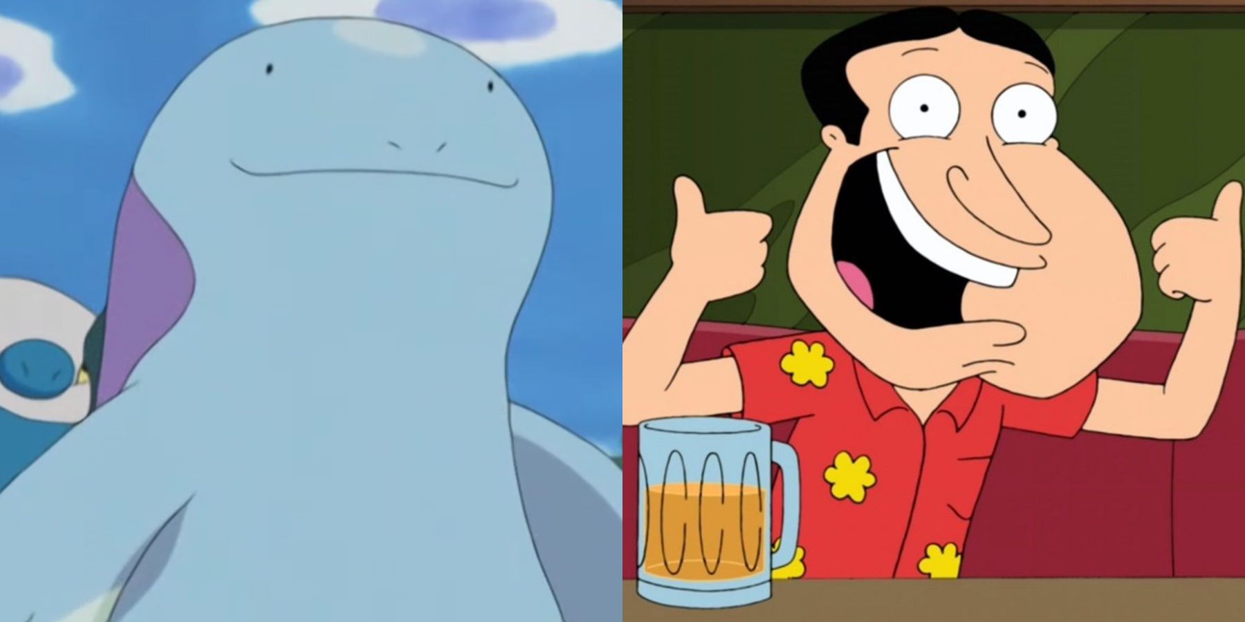 Bizarre Pokemon Fan Art Combines Quagsire With Quagmire from Family Guy