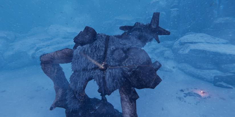 Fighting a boss in Praey for the Gods