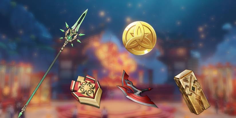 Primordial Jade Winged Spear from Genshin Impact